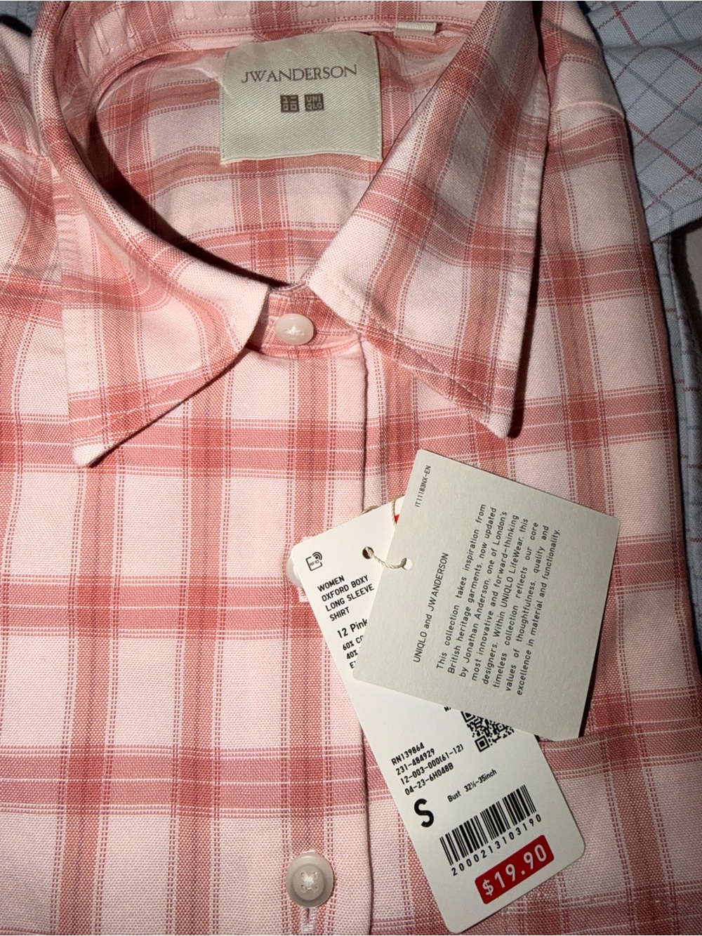 UNIQLO JW Anderson Shirt bundle - Light Blue and Pink - Picture 2 of 4
